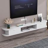 テレビキャビネット壁掛け 多機能収納 フローティングTVキャビネット、壁掛けTVキャビネット、壁掛けルーターラック2段引き出し付きウォールキャビネット、省スペースウォールシェルフ浮動棚セットトップボックス、ルータのDVDプレヤーストレージレ(B,100cm)