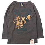 《H28年秋冬物》BOOM TOWNKIDS(ブームタウンキッズ) にわとりWAKE UP スラブ天竺長袖Tシャツ 120cm/ブラウン NO.F-961035