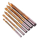 6 本入 3-8 mm チタン コーティング HSS ドリル ビット セット木工ドリル　木工ツール