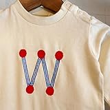 MOMENT(モーメント) イニシャル刺繍 ロンパース W (70) オリジナル 名入れ刺繍 70,WHITE
