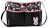 Disney Mickey Toss Heads Double Front Pocket Tote Diaper Bag, Gray/Red, Large by Disney