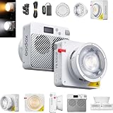 Godox ML100Bi 120W バイカラー LED ビデオライト 2800K-6500K COB 連続出力照明 リフレクター付き アダプター付き 映画製作 ライブストリーミング ビデオ スタジオ撮影用