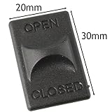 spares2go Cookerフードフィルタグリルリリースボタン(ブラウン、30 mm x 20 mm