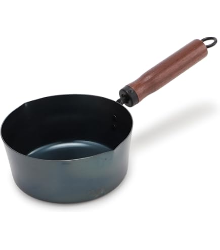 Amazon｜岩鋳 Iwachu 片手鍋16(木柄付) 黒焼付 内径16cm IH対応 南部