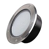 passion 人感センサー付き 埋め込み式 ソーラー LED スポットライト 直径170mm 防水対応 ガーデンライト 玄関先 屋外照明 太陽光充電 遊歩道 埋没タイプ ◇PA-KSSL500 (1