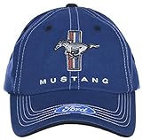 Mustang 走る馬 トライバー ブルーとホワイト 帽子