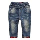 eTree Little Boys 'ベビーコットンデニムジーンズヴィンテージカジュアルパンツ カラー: ブルー