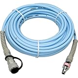 日立工機 軽量・細径エアホース 内径5mm×10m ワンタッチカプラ、パージプラグ付 0088-4262