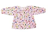 Solby スモック/アニマルリーフ/ピンク 【お食事】 BBSB105402