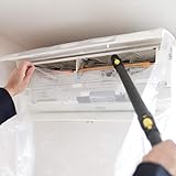 使いやすい 透明 エアコン 掃除 カバー 洗浄 シート 壁掛け用 スチームクリーナー 対応 CREEKS (【改良版】透明)