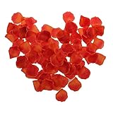 NSSTARシルクローズ花びらウェディングイベントと紙吹雪ブライダルパーティーフラワーガール装飾（サンセットグロー、1000pcs )