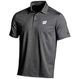 Under ArmourウィスコンシンLoose Fit Stripe Golf Polo S ブラック