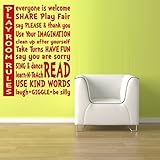 Wall Vinyl Sticker Decals Decor Art Bedroom Design Mural Words Sign Quote Play Rooms Rules Kids Nurs