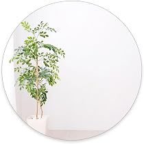 Amazon.co.jp: ぼん家具 鏡 壁掛け 丸 円形ミラー 直径61cm フレーム