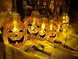 Mini Skater Halloween-Themed PP, Pumpkin Lights Series ,Waterproof ,Grand Ball to Celebrate, 20 Led 