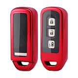 [MORI SAWA] キーケース NBOX キーカバー N-BOX N-ONE N-WGN N-VAN ホンダ キーケース (レッド)