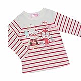 アンパンマンガール 長袖Tシャツ 天竺 ボーダーAライン Anpanman Girl fo-oa9189 110cm レッド