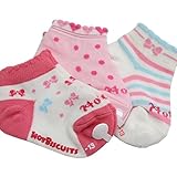 ミキハウスホットビスケッツ(mikihouse hotbiscuits) ３Ｐローカットソックスパック 靴下 17～19ｃｍ ローカット-白（01）