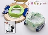 Potette Plus Baby Travel Potty - Green & Blue + Liners! by POTETTE