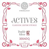 300ADQ - ACTIVES ダブルシルバー QZ ナイロン ミディアムテンション33.5