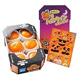 和歌山県産 ハロウィン 柿 6個入り シール付き 化粧箱入り