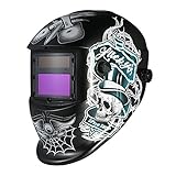KKmoon 自動遮光溶接面 溶接ヘルメット 溶接マスク 太陽光発電 TIG MIGマスク
