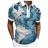 ポロシャツ 半袖 無地 ポケット付き UVカット メンズ Lisusut tシャツ メンズ 半袖 メンズ Tシャツ ポロシャツ 半袖 速乾性 コットン カジュアル スポーツ 半袖ポロシャツ カジュアル スポーツ ゴルフ tシャツ メンズ ゴルフ 無地 トレーニングウエア 春秋ビジネス オシャレ (M/青)