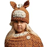 可愛いキッズ用　ベビー キッズ 赤ちゃん用 可愛い動物キャップ＋マフラーセットニット帽　あったか　モフモフキュート 　オシャレ防寒アイテム