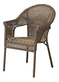 タカショー フロール ラタンチェアー 約W60×D68×H87.5cm(座面高さ約42cm)
