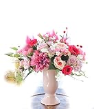山久 ダリアやリリーの華やかなアレンジ 1807-1609 【CT触媒加工】【シルクフラワー】【造花】