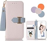 Pixel 7aケース手帳型 ピクセル7a ケース ストラップ付き おしゃれ かわい いGoogle Pixel 7aスマホケース携帯カバー カード収納 シンプル 財布型 人気 TPU スタンド機能 シンプル 人気 (ブルー, Google Pixel 7A)