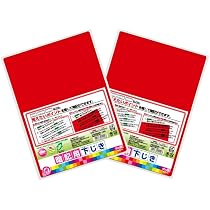 Amazon.co.jp: 【2枚まとめ買い】暗記用 下敷き 赤 B5用 : 文房具