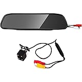 Fkstyle バックカメラ モニター付き 12V モニターセット ルームミラー 4.3インチ 広角170度 CCD