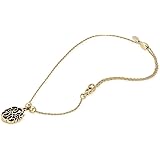 Alex and Ani Path of Symbols Adjustable Anklet for Women, Path of Life Charm, Rafaelian Finish, 11.5 in