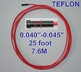 CHNsalescom PTFE Liner 25ft Tweco Lincoln MIG Welding Guns Wire Size 0.040"-0.045"