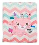 TaggiesピンクChevron Kitty Cat Baby Blanket (30 " x 40 ")