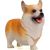 コーギー 犬 フィギュア 置物 オーナメント にっこり お散歩 出発 赤 茶 ウェルシュ・コーギー ドッグ (レッド＆ホワイト) 2107fig16