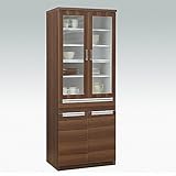 日本製 北欧風 幅70cm ダイニングボード ブラウン 完成品