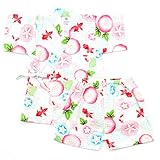 (ファンファン) FUN fun 甚平 女の子 子供 キッズ 金魚 ホワイト 120