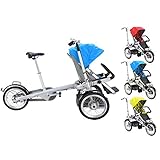 16インチ3輪ベビーカー/母の赤ちゃんバイク/出荷バイクトランスキャリア自転車ベビーカー (赤)