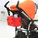 ベビーカー用マザーズバッグ ベビーカー用吊り下げバッグ ベビーカー用バッグ ベビー用バッグ 赤ちゃん用バッグ ベビー用品収納 赤ちゃん用品収納 (オレンジ) [並行輸入品]