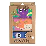 ズッキーニ  (Zoocchini)【日本正規品】ショーツ オーガニックコットン Girls (4T/5T)  グリーン/ブルー/ピンク 3枚セット ZOO1104