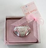 Lunaura Baby Keepsake - Set of 12 Girl Diaper With Thank You Card Favors - Pink by Lunaura