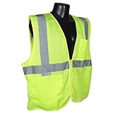 Radians SV25-2ZGM-5X Economy Class 2 Fire Retardant Vest with Zipper Closure 5X-Large Green [並行輸入品]