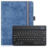 LUCA TE10D2M64-V1B ケース LUCA TE10D2M64-V1B キーボード 9～11インチタブレット通用ケース タブレットカバー Bluetoothキーボード付きカバー 分離式キーボード スタンド機能 四隅固定 全面保護 (D-ブルー, LUCA TE10D2M64-V1B)