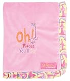 Trend Lab Dr. Seuss Ruffle Trim Receiving Blanket, Oh! the Places You'll Go! Pink by Trend Lab (Engl