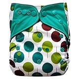 Charcoal Charcoal Bamboo AIO All-in-one Cloth Diaper with Pocket (Trees) by Ecoable