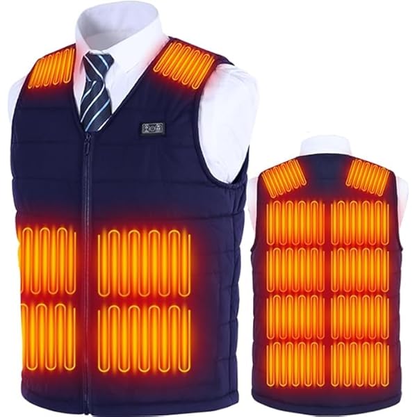 ヒーターベスト独立温度設定7.4Vバッテリー付き 速暖防寒ベスト 電熱ウエア Amazon | [DUKUSEEK] ヒーターベスト【サイズ調整可能】独立温度