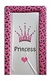Matelas Tapis A Langer Fille De Luxe PVC Logo "Princess" Couronne Rose Bors Léopard Rose Fuchsia
