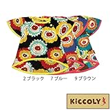 【SiShuNon/Kiccoly】キッコリー 大花 花 半袖Tシャツ 80 2 ブラック